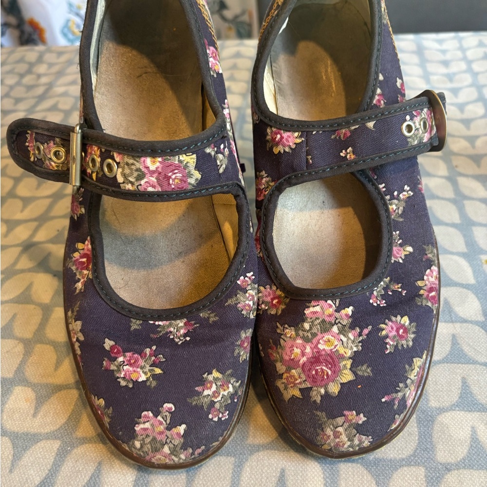 Dr. Martens floral cloth mary janes